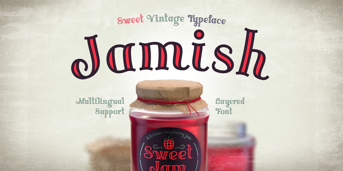 Шрифт Jamish